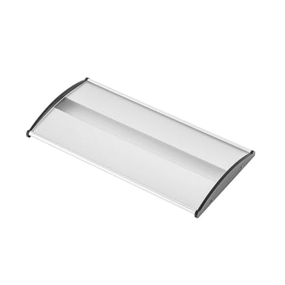 2Pcs Curved Name Plate Holder for Wall or Door 8" x 4", Silver | Wall-Mount Office Door Sign Holder, Sturdy Aluminum Sign Frame for Business Cubicle, Adhesive Tape & Protective Plastic Film - style: 2pcs Curved Holder-Silver