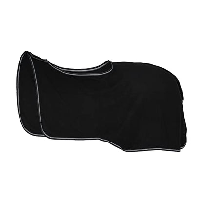 Horze Kiel Riding Blanket with Fleece - Black - 69 in - color: Black, size: 69 in