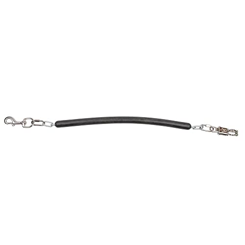 Dura-Tech Horse Cross Tie | 33-75 Inch Adjustable Length | Quick Release Panic Snap | Chew-Resistant Rubber Section | Converts to Trailer Tie
