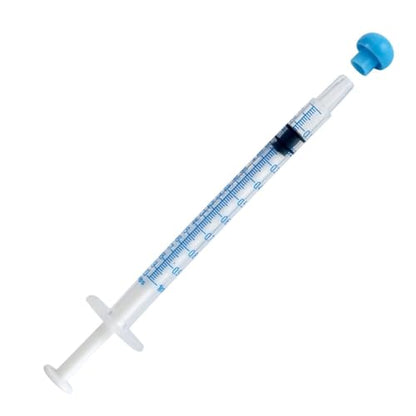 ONE-CARE Oral Syringe, 1 mL, Slip Tip, with Cap, 100 Count - size: 1ml