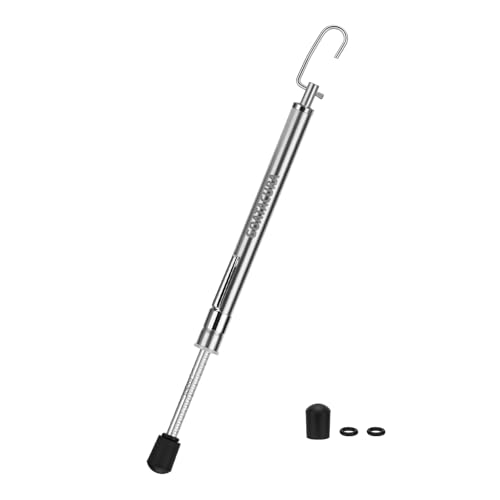 Push-Pull Door Pressure Gauge, 0-35LBS/16KG, ADA & Fire Code Compliant, Stainless Steel Body with Zinc-Plated Scale, 5% Accuracy