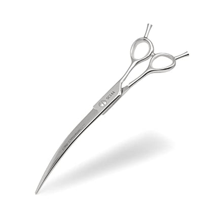 Chris Christensen Classic Series 7.5 in. Curved Dog Grooming Shears, Groom Like a Professional, Convex blade, Any Skill Level, Made From 440C Japanese Steel - size: 7.5 inch Curve