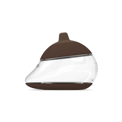 Emulait Anatomy Baby Bottle – Breast-Shaped, Natural Flow Nipple with Anti-Colic Valve – Closest to Breastfeeding for Newborns & Infants, Rich, Shape 1 - color: Rich