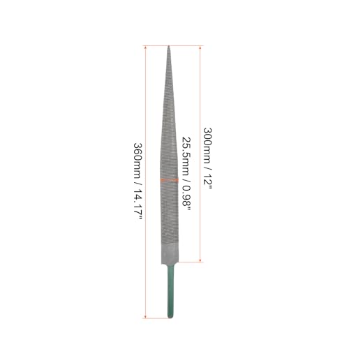 HARFINGTON Hardwood File 12" High Carbon Hardened Steel Fine Teeth Woodworking Hand Rasp for Carving - size: 12 Inch