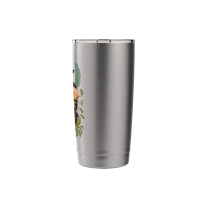 cute baby coat flower Stainless Steel Insulated Tumbler - color: Brushed Steel