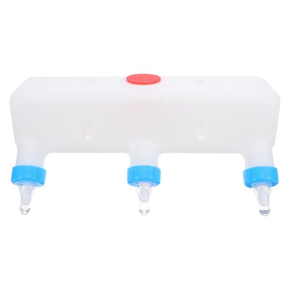 Yardwe 3L Lamb Milk Feeder, Plastic Bottle with 3 Nipples for Baby Goats Piglets and Lambs, Livestock Feeding Supplies for Farm Ranch