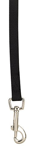 Guardian Gear Cotton Web Dog Training Lead 50'x5/8", Black - color: Black, size: 50-Feet
