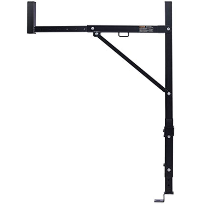 VEVOR Truck Rack, 19-34inch Extendable Truck Ladder Rack, 38.6"-43.6" Adjustable Height, 250 lbs Capacity Steel Ladder Rack for Truck, Heavy Duty Truck Bed Rack for Kayak, Surfboard, Lumber, Ladder - style: Ladder Rack