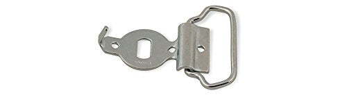 Tandy Leather Buckle Back Ring Hook - Secure Strap Hardware for Belts, Bags, and Guitar Straps - Easy to Use Leather Craft Component for Beginners - 1.5 to 1.75 Inch Silver