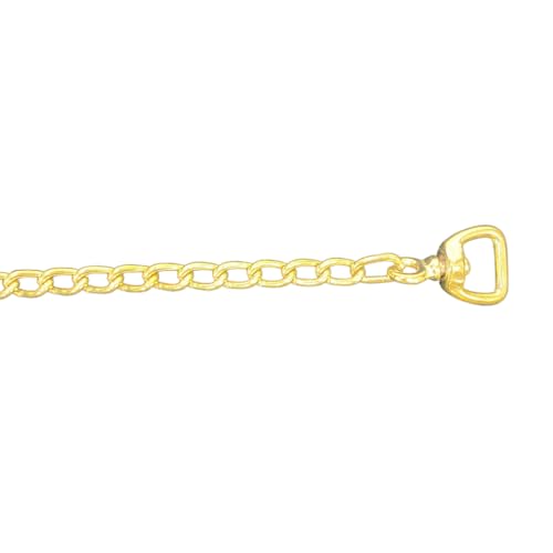 Intrepid International Brass Plated Lead Chain - 20 Inch - Strong and Reliable Equestrian Training Tool