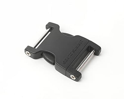 Sea To Summit 2 Pin Field Repair Side Release Buckle - color: Black (Black), size: 25 mm