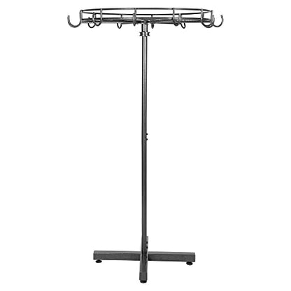 EASY-UP Pro Series 12-Hook Spinning Bridle Rack | Horse Tack Organization | 360-Degree Spinning Feature | 12-Hook Capacity | Handy Top Shelf | 7-Year Warranty