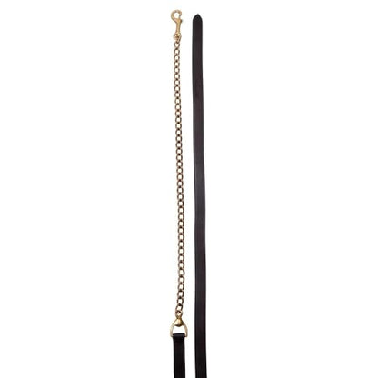 Schneiders Billy Royal 6' Havana Leather Horse Lead with 24" Brass Chain | 1" W x 6' L | Superior Horse Control | Matches Billy Royal Halters