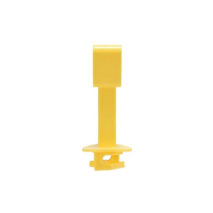 Electric Farm Fence Wire Insulators, U Post Extended, Yellow, 50 - color: yellow, size: 50