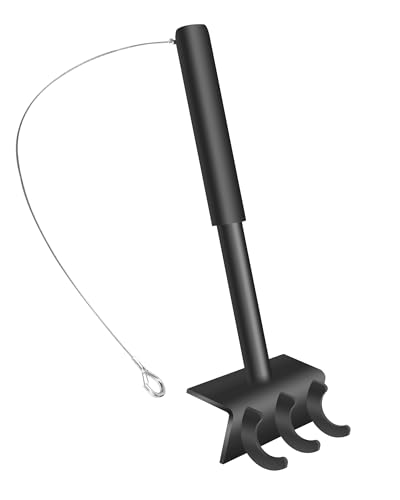 Chain Link Fence Heavy Duty Top Rail Fabric Hanging Tool, 15.7 Inch Chain Link Fence Tools with Anti Slip Handle Including Connection Hook Fit for Fixing Fences on Farms, Pastures, Garden Barriers - size: Black
