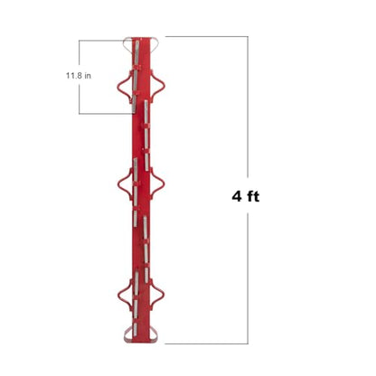 4ft Woven Wire Fence Stretcher Bar Chain Link Fabric Fence Stretcher with 5 Wedges Steel Woven Wire Stretcher