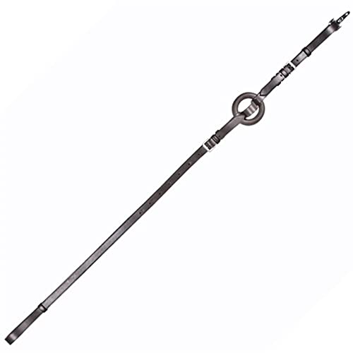 Schneiders Premier Donut Side Reins for Horses | Adjustable Leather Training Aid for English Discipline | Snap Bit Attachment | 42"-48" Length | Sold in Pairs | Dark Oil Finish