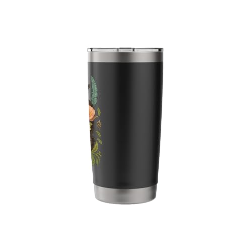 cute baby coat flower Stainless Steel Insulated Tumbler - color: Black