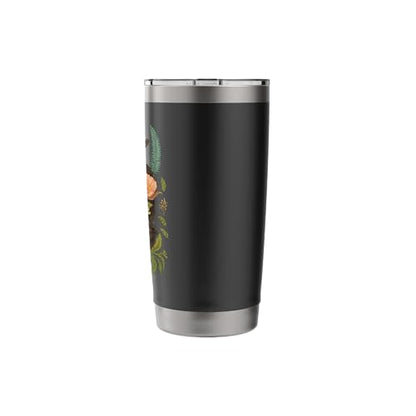 cute baby coat flower Stainless Steel Insulated Tumbler - color: Black