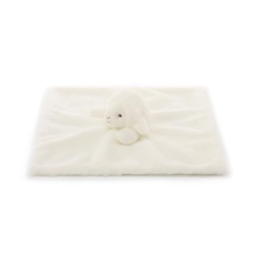 Apricot Lamb Plush White Lamb Sheep Stuffed Animals Security Blanket 14''