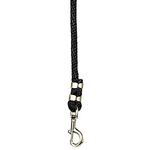 Mustang Poly Lead Rope 9ft. with Bolt Snap - color: Black