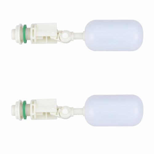 G1/2 Float Valve 2 Pieces, ABS Automatic Livestock Water Bowl Valve for Cattle Goat Sheep Pig Horse Water Trough,21x5x5cm(8.27x1.97x1.97in)