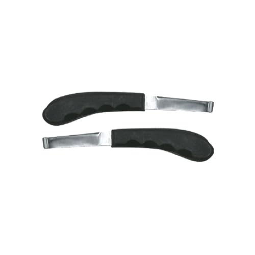 Regular Hoof Knife for Horses – Farrier Tool with Plastic Grip – Hoof Trimming Knife for Equine Care & Veterinary Use (Left Hand) (Regular-Blade - LH) (Regular Blade) - style: Regular Blade - LH