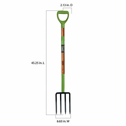 The AMES 2826200 Ames 4-Tine Forged Spading Fork - style: Spading Fork