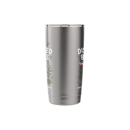 Easily Distracted by Goats Cute Coat Pygmy Goat Farmer Stainless Steel Insulated Tumbler - color: Brushed Steel