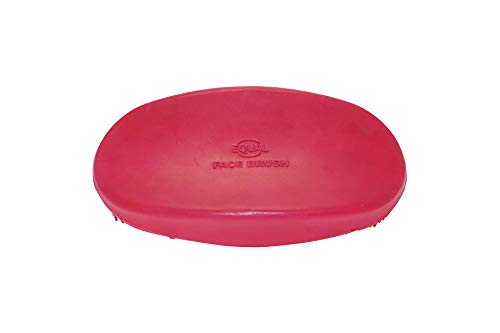 Grewal Equestrian Oval Face Grooming & Bathing Curry Brush for Horses, Dogs, Cats, & Other Pets - Very Soft Bristles (Pink) - color: Pink