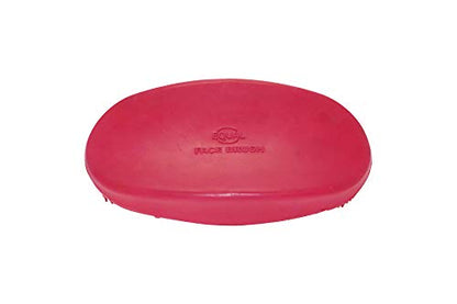 Grewal Equestrian Oval Face Grooming & Bathing Curry Brush for Horses, Dogs, Cats, & Other Pets - Very Soft Bristles (Pink) - color: Pink