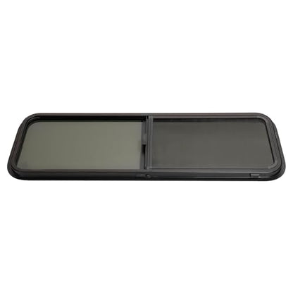 HECASA RV Window 48"W x 15"H Tear Drop Horizontal Sliding W/ Trim Ring and - size: 48" W x 15" H