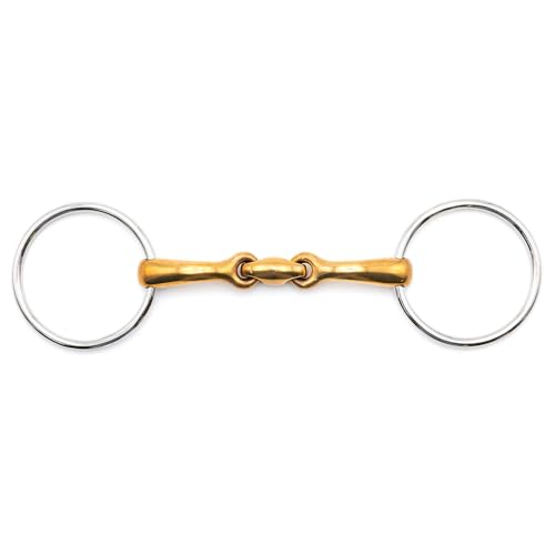 Jeffers Equine Horse Bits, Durable Training Horse Tack, Western Riding Equipment, Equestrian Accessories - style: Oval Mouth Copper Bits