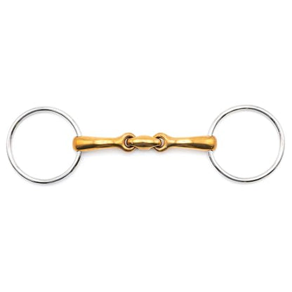 Jeffers Equine Horse Bits, Durable Training Horse Tack, Western Riding Equipment, Equestrian Accessories - style: Oval Mouth Copper Bits