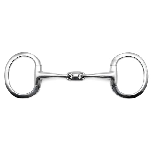 Jeffers Equine Horse Bits, Durable Training Horse Tack, Western Riding Equipment, Equestrian Accessories - style: Eggbutt Horse Bit