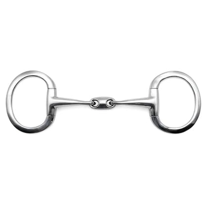 Jeffers Equine Horse Bits, Durable Training Horse Tack, Western Riding Equipment, Equestrian Accessories - style: Eggbutt Horse Bit