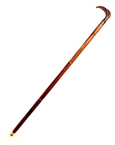 Walking Cane - Handmade,Wooden, Ergonomic, Stylish - Canes for Men, Cane for Women - Elderly Walking Sticks for Seniors, Unique, Wood - style: flamingo