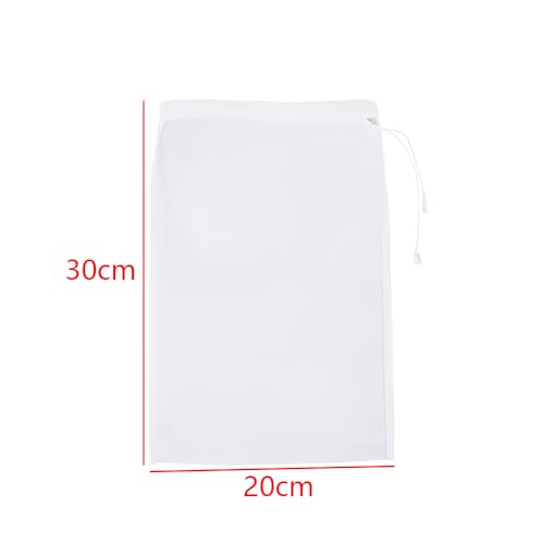 Nylon Filter Bag Reusable Nut Milk Cheese Cloth Cold Brew Coffee Tea Filter Suitable for 37 Festive Occasions Vegetable Strainer Fine Mesh Colander Kitchen Gadget Baking Essential 8×12 Inches