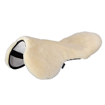 Werner Christ Horse Saddle Seat Saver English,Made of Real Sheepskin in Natural Size Full - color: Natural