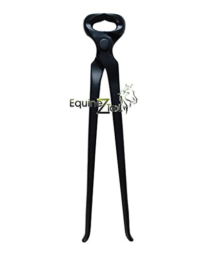 Hoof Nipper 12 Inch–Heavy-Duty Vanadium Steel Farrier Tool–Black Forged Track Veterinary Hoof Trimmer for Horses,Goats & Livestock–Precision Sharp Jaws for Clean Cuts–Professional Farrier Supplies