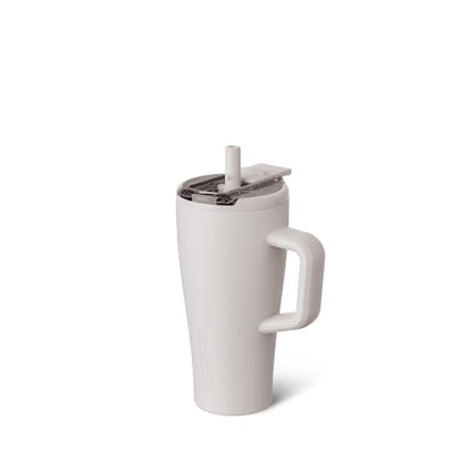 BrüMate Era Flip 20oz Kids Tumbler with Covered Flip Down Straw | 100% Leakproof Insulated Kids Cup | Made of Stainless Steel | Cup Holder Friendly | 20oz (Dune) - color: Dune, size: 20 Ounces