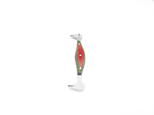 Clinch Cutter and Pritchel Tool Combo – Professional Farrier Hoof Nail Clinch Cutter Durable Construction Satin Stainless Steel, Double Hook - color: Double Hook