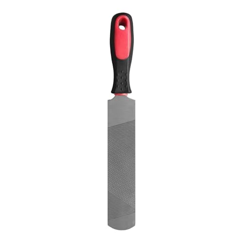 Hoof Rasp with Wooden Handle, High-Carbon Steel Horseshoe File for Horse Hoof Trimming and Shaping, Double Sided Farrier Rasp with Coarse Rasp and Finish File Side, Equestrian Tool