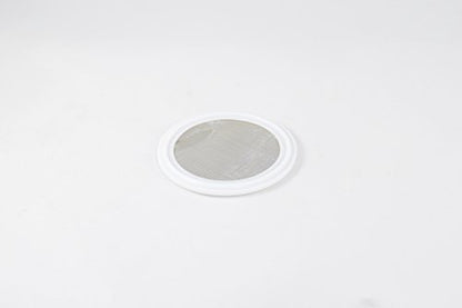 4" Tri Clamp (Teflon) PTFE Screen Filter Gasket 316L 100Uf Micron Screen Stainless Steel Pharmaceutical Grade Filter Mesh. PTFE Inverted Envelope with Floating Stainless Mesh! with FDA Certification - style: 4”