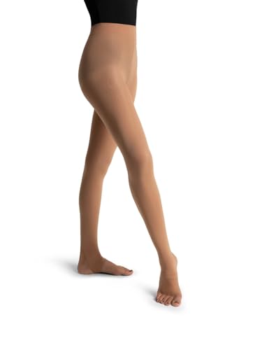 Capezio womens Ultra Soft Self Knit Waistband Stirrup TightTight - color: Light Tan, size: Small-Medium