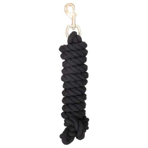 Tough 1 Braided Cotton Lead with Bolt Snap - color: Black