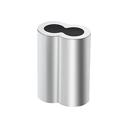 3/16 Aluminum Ferrules, Crimping Loop Sleeves 70PCS, Wire Rope Crimps | Aluminum Crimp Sleeves For Cable Ferrule And Wire Rope Connections. 3/16 Wire Rope Sleeves For Crimping Applications. - size: 3/16" (70PCS)