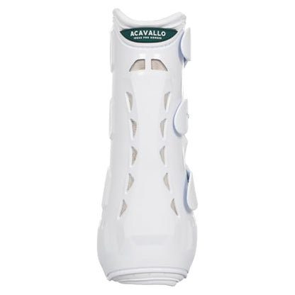 Acavallo Anatomical Front Dressage Boots, Large Size, White