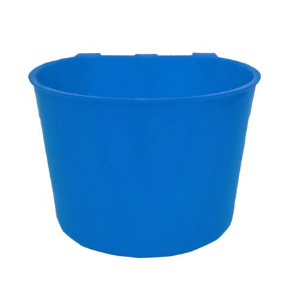 10pack Bird Feeder Waterer Food Bowl for Cage Chicken Hanging Water Cup Bottle Treats Dish Feeding Container Box for Coop Seed Dispenser for Pigeon Quial Parrot - color: Blue 10 packs