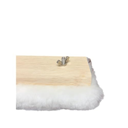 Tru-Lamb 10" Lambskin Floor Applicators (3-Pack) – 100% Natural Lambswool Applicator for Polyurethane, Stain, Wax & Floor Finish – Professional Lint-Free Applicator for Hardwood Floors